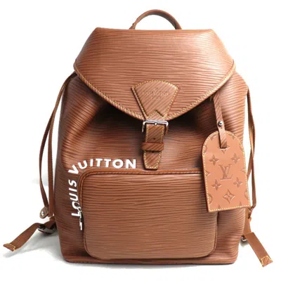 Pre-owned Louis Vuitton Brown Epi Leather Backpack ()