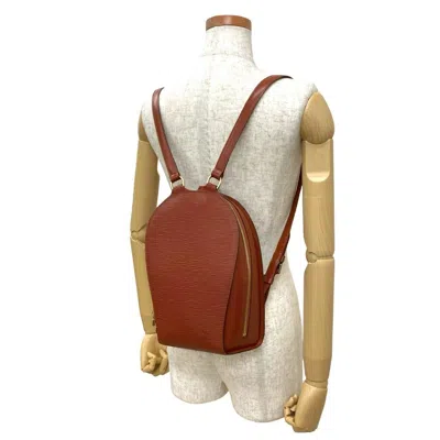 Pre-owned Louis Vuitton Brown Epi Leather Backpack ()