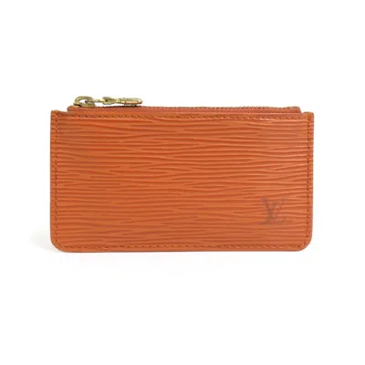 Pre-owned Louis Vuitton Brown Epi Leather Coin Purse/coin Case ()