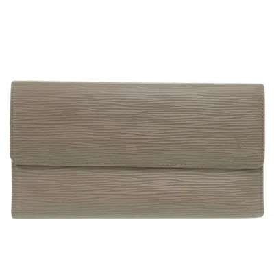 Pre-owned Louis Vuitton Brown Epi Leather Long Wallet (bi-fold) ()