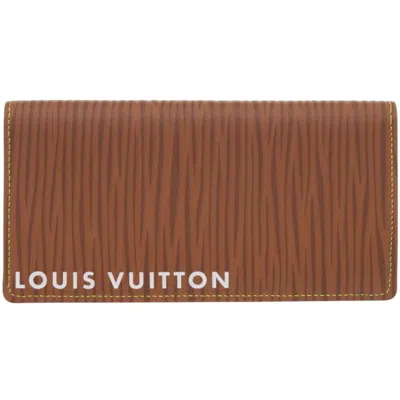 Pre-owned Louis Vuitton Brown Epi Leather Long Wallet (bi-fold) ()