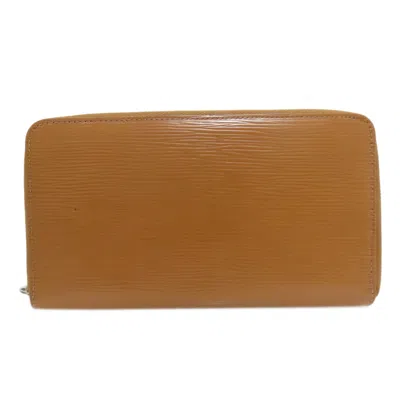 Pre-owned Louis Vuitton Brown Epi Leather Long Wallet (bi-fold) ()