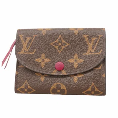 Pre-owned Louis Vuitton Brown Fuchsia Coin Purse/coin Case () In Multi