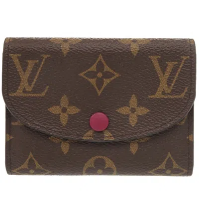 Pre-owned Louis Vuitton Brown Fuchsia Monogram Monogram Coin Purse/coin Case () In Multi