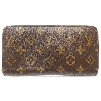 Pre-owned Louis Vuitton Brown Fuchsia Monogram Monogram Long Wallet (bi-fold) () In Brown, Fuchsia, Monogram