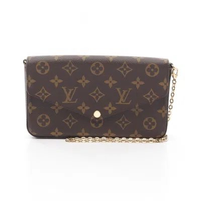 Pre-owned Louis Vuitton Brown Fuchsia Monogram Monogram Shoulder Bag ()