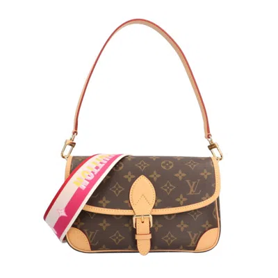 Pre-owned Louis Vuitton Brown Fuchsia Monogram Monogram Shoulder Bag () In Brown, Fuchsia, Monogram