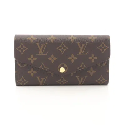 Pre-owned Louis Vuitton Brown Fuchsia Monogram Pink Monogram Long Wallet (bi-fold) ()