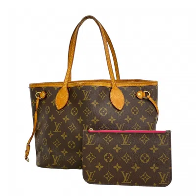 Pre-owned Louis Vuitton Brown Fuchsia Tote Bag () In Multi