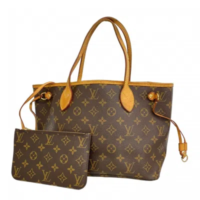 Pre-owned Louis Vuitton Brown Fuchsia Tote Bag () In Multi