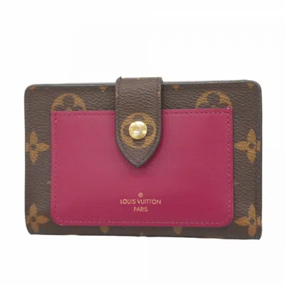 Pre-owned Louis Vuitton Brown Fuchsia Wallet (bi-fold) () In Multi