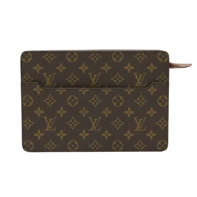 Pre-owned Louis Vuitton Brown Galle Monogram Monogram Clutch Bag Pochette ()