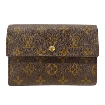 Pre-owned Louis Vuitton Brown Galle Monogram Monogram Wallet (tri-fold) ()