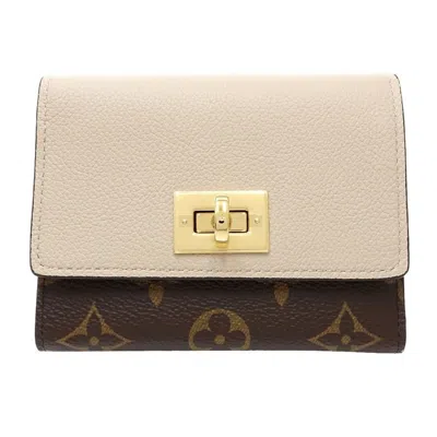 Pre-owned Louis Vuitton Brown Grayish Monogram Monogram Wallet (tri-fold) ()