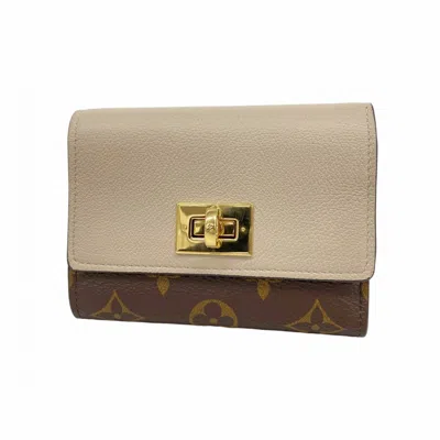 Pre-owned Louis Vuitton Brown Grayish Wallet (tri-fold) ()