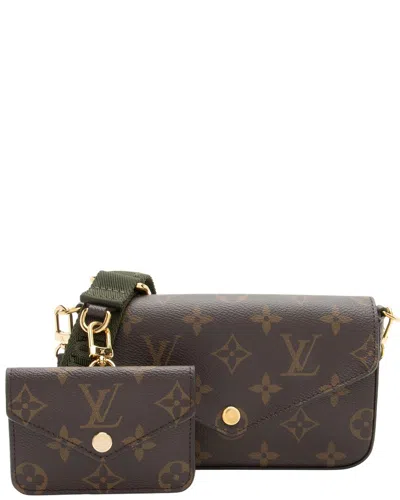 Louis Vuitton Brown, Green Monogram Canvas Felicie Strap & Go (authentic Pre-  Loved)