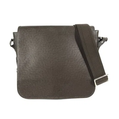 Pre-owned Louis Vuitton Brown Grizzly Taiga Leather Messenger Bag Shoulder Bag ()