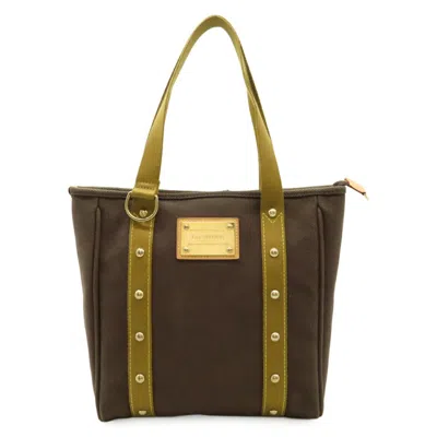 Pre-owned Louis Vuitton Brown Khaki Canvas Shoulder Bag Tote Bag ()