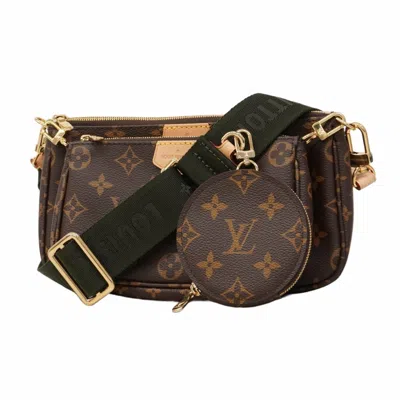 Pre-owned Louis Vuitton Brown Khaki Shoulder Bag ()