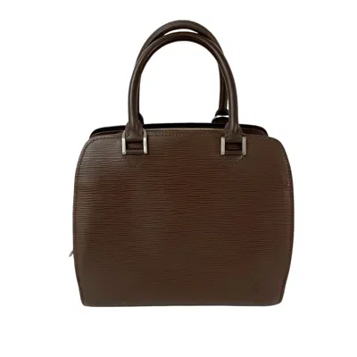Pre-owned Louis Vuitton Brown Leather Boston Bag Handbag ()