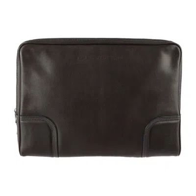 Pre-owned Louis Vuitton Brown Leather Clutch Bag Handbag ()