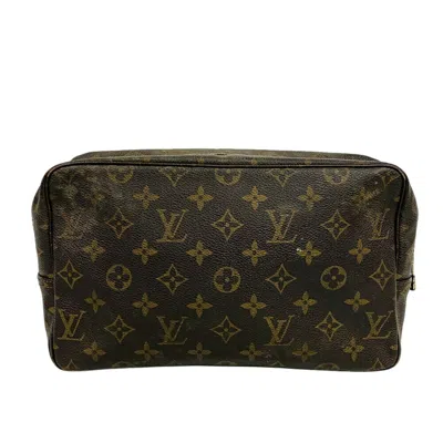 Pre-owned Louis Vuitton Brown Leather Clutch Bag ()
