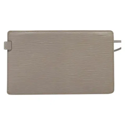 Pre-owned Louis Vuitton Brown Leather Clutch Bag ()
