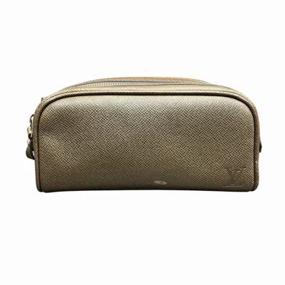 Pre-owned Louis Vuitton Brown Leather Clutch Bag ()