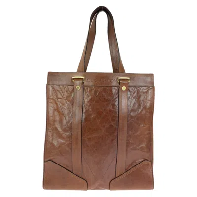 Pre-owned Louis Vuitton Brown Leather Handbag Tote Bag ()
