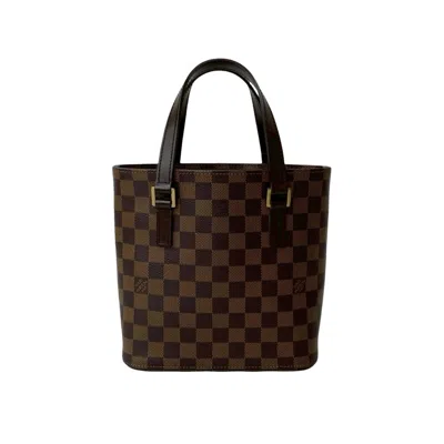 Pre-owned Louis Vuitton Brown Leather Handbag Tote Bag ()