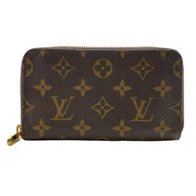 Pre-owned Louis Vuitton Brown Leather Long Wallet (bi-fold) ()