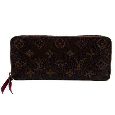 Pre-owned Louis Vuitton Brown Leather Long Wallet (bi-fold) ()