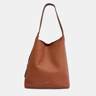 Pre-owned Louis Vuitton Brown Leather Low Key Hobo Mm