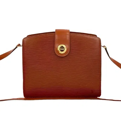 Pre-owned Louis Vuitton Brown Leather Pochette Shoulder Bag ()