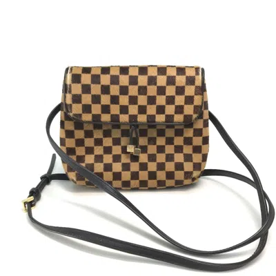 Pre-owned Louis Vuitton Brown Leather Pochette Shoulder Bag ()