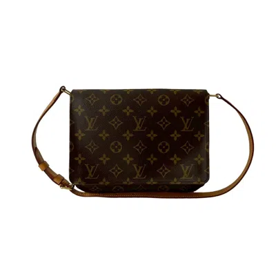 Pre-owned Louis Vuitton Brown Leather Pochette Shoulder Bag ()