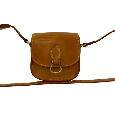 Pre-owned Louis Vuitton Brown Leather Pochette Shoulder Bag ()