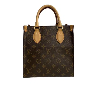 Pre-owned Louis Vuitton Brown Leather Pvc Handbag Shoulder Bag ()