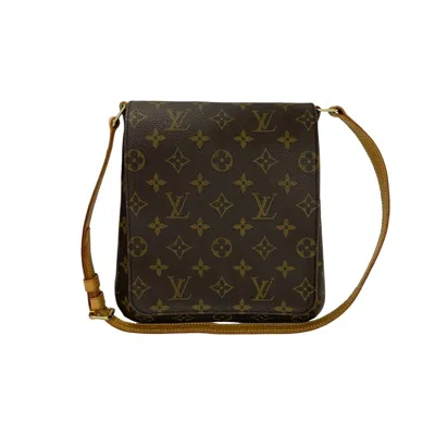 Pre-owned Louis Vuitton Brown Leather Pvc Pochette Shoulder Bag ()
