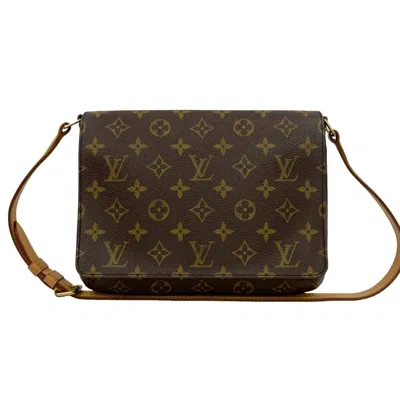 Pre-owned Louis Vuitton Brown Leather Pvc Shoulder Bag ()