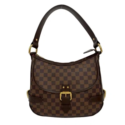 Pre-owned Louis Vuitton Brown Leather Pvc Shoulder Bag Tote Bag ()