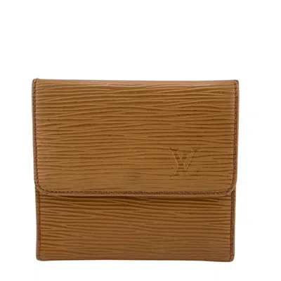 Pre-owned Louis Vuitton Brown Leather Wallet (bi-fold) ()