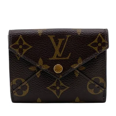 Pre-owned Louis Vuitton Brown Leather Wallet (tri-fold) ()