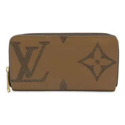 Pre-owned Louis Vuitton Brown Light Brown Monogram Canvas Long Wallet (bi-fold) ()