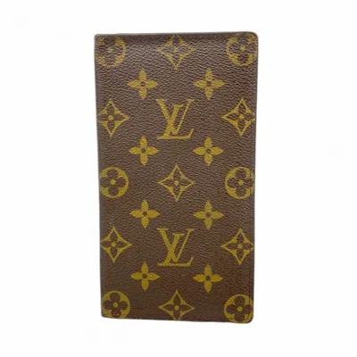 Pre-owned Louis Vuitton Brown Long Bill Wallet (bi-fold) ()