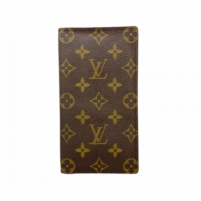 Pre-owned Louis Vuitton Brown Long Bill Wallet (bi-fold) ()