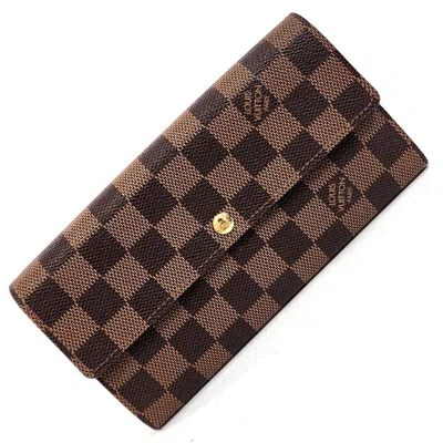 Pre-owned Louis Vuitton Brown Long Wallet (bi-fold) ()
