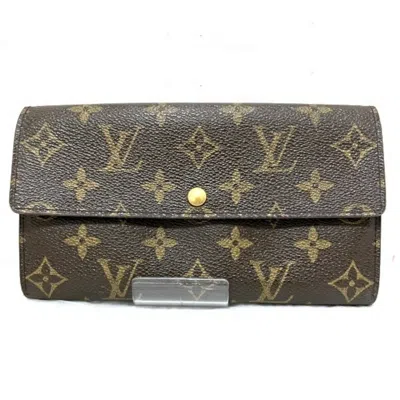 Pre-owned Louis Vuitton Brown Long Wallet (bi-fold) ()