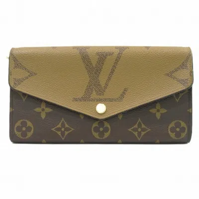 Pre-owned Louis Vuitton Brown Long Wallet (bi-fold) ()