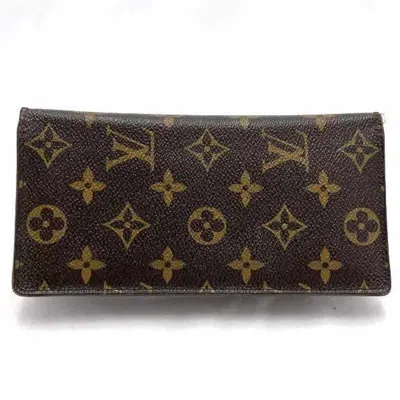 Pre-owned Louis Vuitton Brown Long Wallet (bi-fold) ()